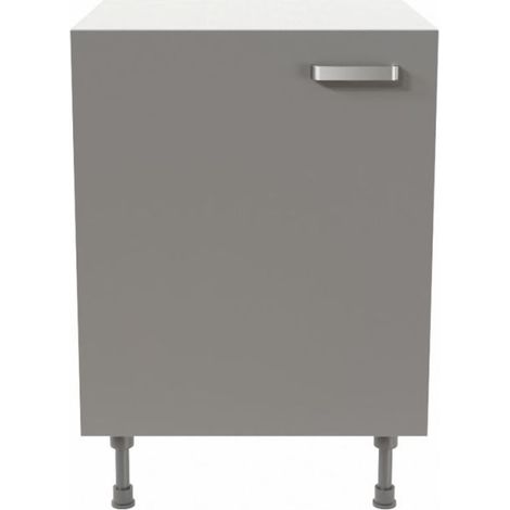 Meuble de cuisine bas - 60 cm - Gris
