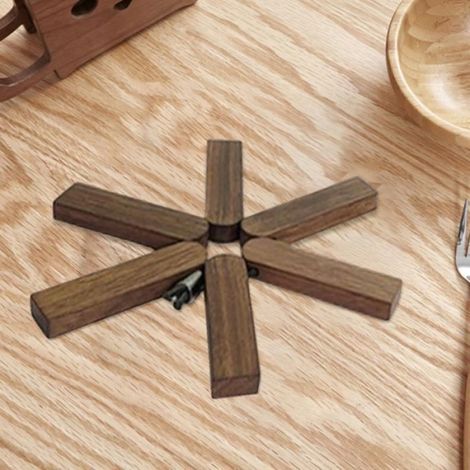 Napperons de Table en bois de coussin résistant à la chaleur de ménage pour des cadeaux d'anniversaire d'accessoires de B (1/4)