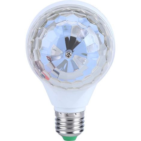 Ampoules LED E27, 6W multicolore rotatif lumière de stade effet de fête, double boule LED RVB lumière LED (1/5)