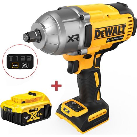 Dewalt 18v DCF900N XR High Torque Impact Wrench 1/2"" 1396Nm + DCB184 5ah Battery