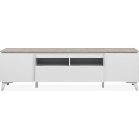 CALICOSY - Meuble TV 2 Portes 1 Tiroir L177 cm BERTRIX (1/5)