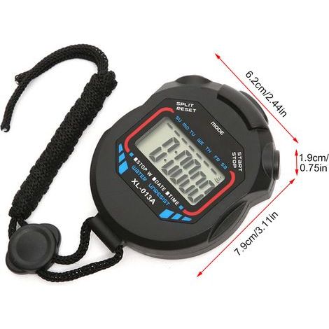 Chronomètre Étanche pour Natation avec Compte à Rebours et Calendrier - Idéal Course et Entraînement Sportif (1/3)