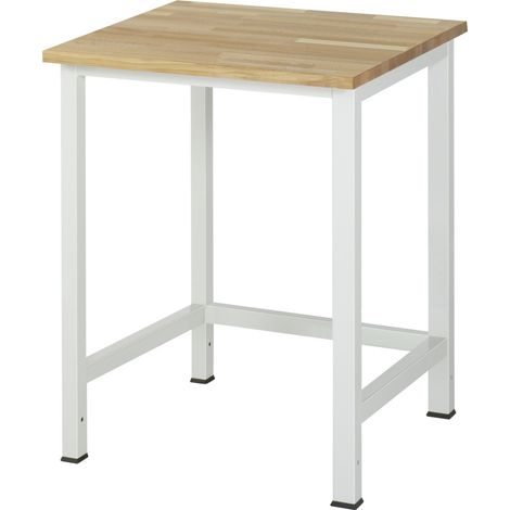 Rau Werktisch Buche-Massiv-Platte BxTxH 750x800x825 mm (1/5)