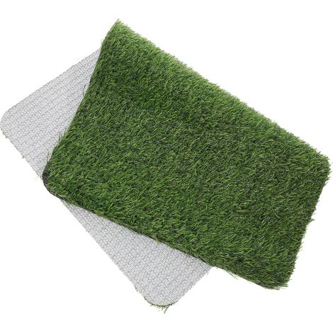 Gazon Artificiel Réaliste 40x60cm en PVC, Ornement Miniature (1/5)