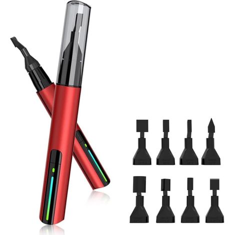 1 Mini Ponceuse, 8 Têtes De Ponçage, Vitesse Réglable, Chargement USB, Pour Détails Et Travaux Précis