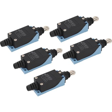 Jeu de 5 interrupteurs de fin de course XTZ-8112 à galet, contact instantané, 250V/380V, pour fraiseuses CNC, imprimantes 3D, machines de découpe laser plasma et fraisage, robuste et fiable. (1/5)
