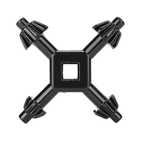 4 en 1 Forets en Acier Multifonctionnels Outil de Forage à Main Mandrin Clé Ajustement Alimentation Universelle sans Fil Longueur Extérieure 13 mm/0,5 po Longueur Intermédiaire 7,4 mm/0,3 po (1/5)