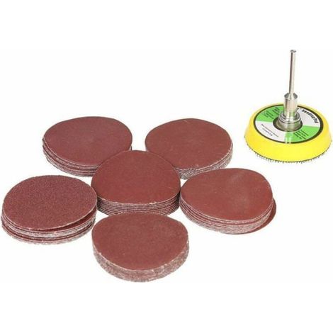 60 Pices de Papier de Ponage Abrasifs Ronds 50mm pour Ponceuses Accessoires Bricolage 10024060080010002000 (1/4)