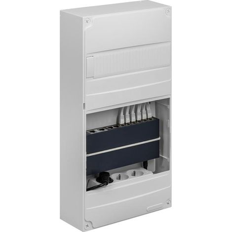 Batilec – Coffret de communication avec switch Gigabit POE+ – Connectivité fibre optique ultra-rapide – Installation flexible – Sécurité IP3X IK04