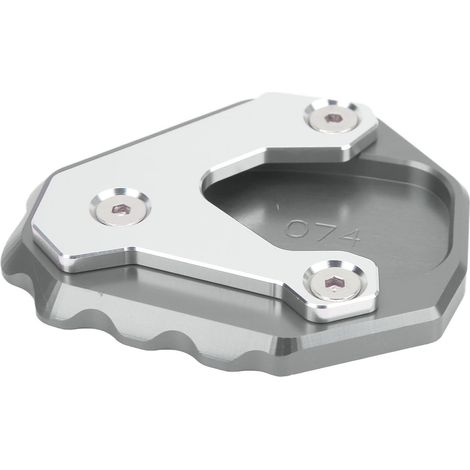 Moto Kickstand Élargisseur Plaque Aluminium Allié Extension Béquille Latérale Remplacement pour CB500X 2019+ (Gris) (1/5)