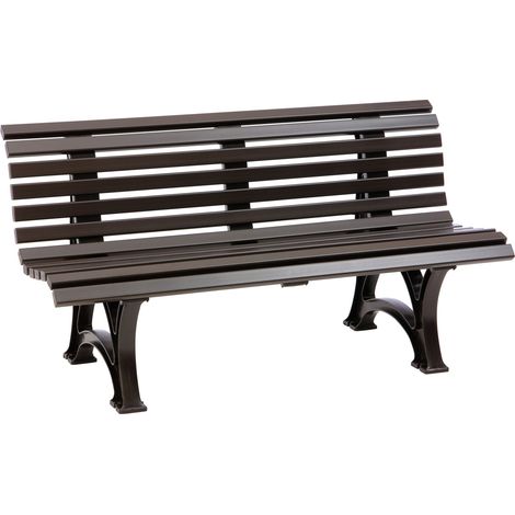 Gartenbank HELGOLAND 3-Sitzer Länge 1500 mm, braun (1/5)
