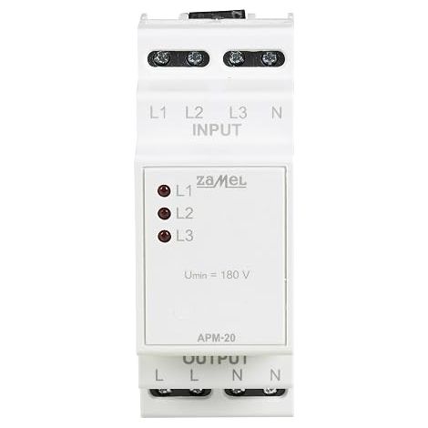 Zamel APM-20 commutateur de phase automatique triphasé