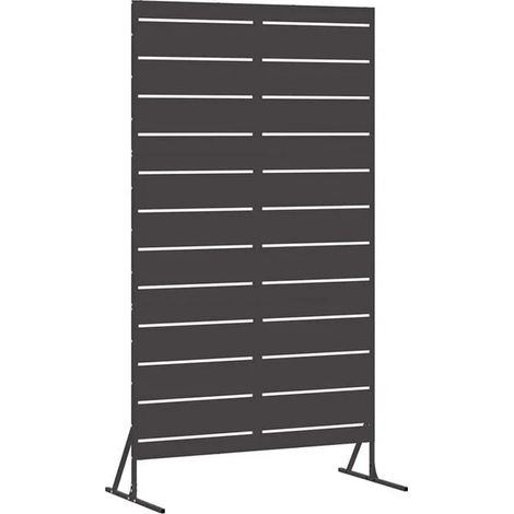 Paravent noir, 100 x 50 x 180 cm, acier.
