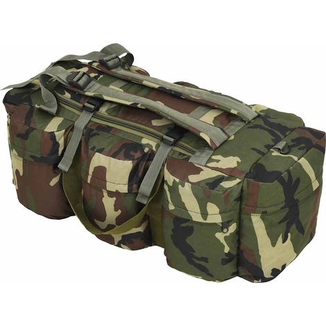 Sac de sport 3-en-1 en style militaire camouflage 45 L résistant à l'eau et à la déchirure pour voyage randonnée chasse camping (1/5)