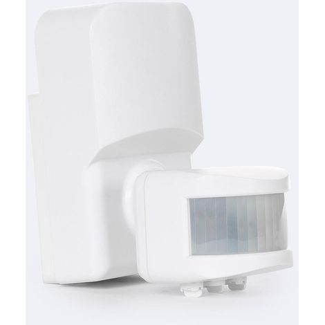 Sensor de Movimiento Para Esquina PIR 360º Fotocélula Direccionable IP54   Blanco