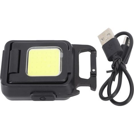 LED Keychain Flashlight, Mini Rechargeable Flashlight with Foldable Stand, Bottle Opener for Emergency Camping (1/5)