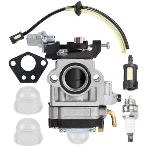 Kit Carburateur Débroussailleuse Universel 52cc 49cc 43cc - Carbu Moteur avec Joint Tuyau Bougie et Filtre à Essence pour Tondeuse Taille-Haie Tronçonneuse (1/5)