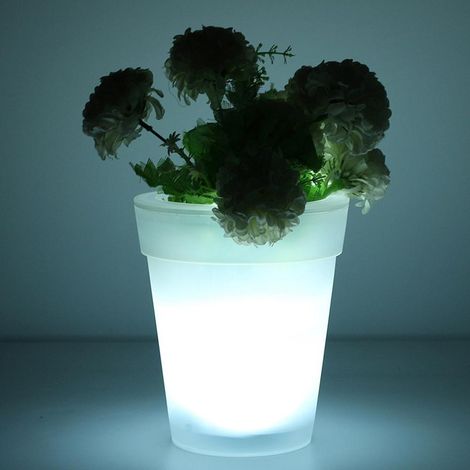 Pot de fleurs lumineux horticole de charge coloré pour plantation d'intérieur avec télécommande (1/5)
