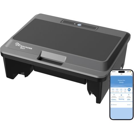 EVERCROSS BOT Y9T Poolroboter, Kabellose Oberflächenreinigung, Intelligente Routenplanung, App-Bedienung, Solarladung, Reinigungsfläche 140 m² (1/5)