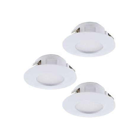 Ensemble de 3 projecteurs encastrés Pineda Blanc rond - 95814