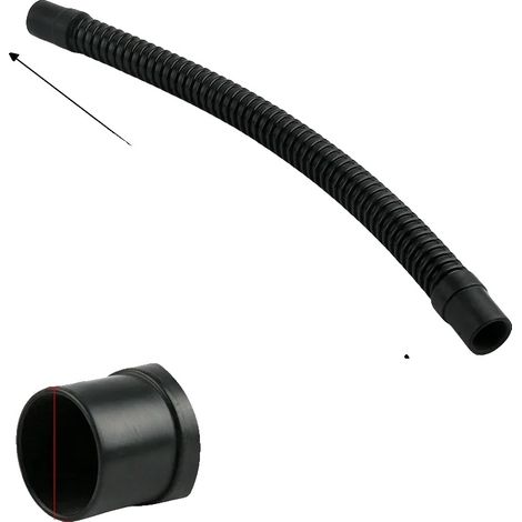 Manguera corrugada, de caucho blando, diseño flexible, 1 pieza, 25 mm x 1,5 m (1/2)
