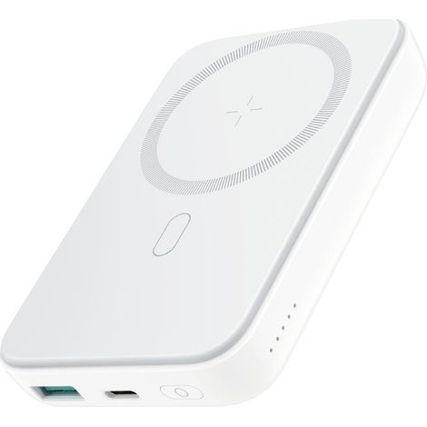 Sign magnetische kabellose mini powerbank 10000 mah usb c usb a wei