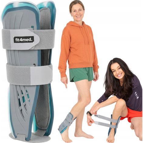 Attelle d'immobilisation de cheville rigide avec semelles, pour thérapie par le chaud et le froid, gauche, universelle, FIT4MED (1/5)