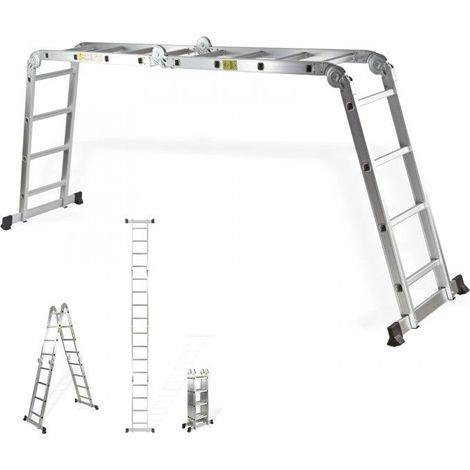 Échelle multi-usage en aluminium pliable 4 x 4