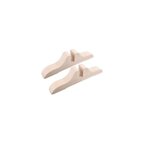 Bardusch - 2 pcs Support Paravent Bois, Pieds Amovibles, Bureau Diviseur, Siège d'Entrée, Ménagers