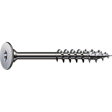 Vis bois pour panneau arrière et assemblage caisson Tête fraisée large Torx® T-STAR plus Filetage partiel - 4 x 30 mm Pointe 4CUT Nickelé