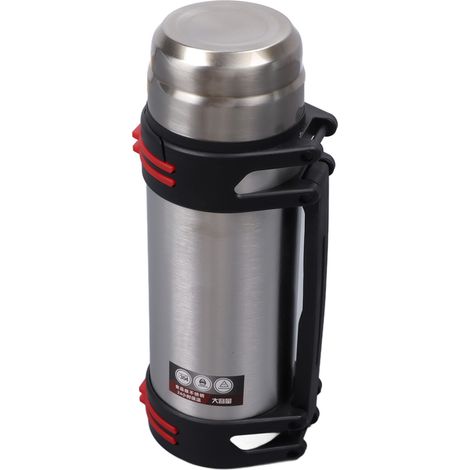 2-Liter-Doppelwand-Isolierflasche aus Edelstahl, Thermosflasche für Wandern, Angeln und Reisen (1/5)