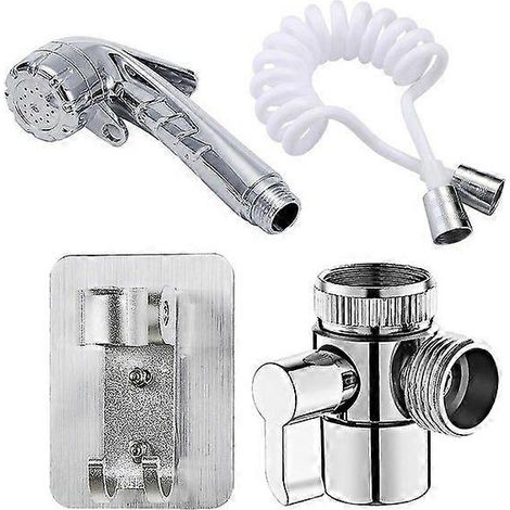 Pommeau de douche extérieur abordable avec flexible et installation facile - Matériau ABS durable (1/4)