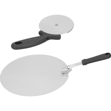 Pelle à pizza pliable en acier inoxydable, spatule et pelle à fromage, outil de service pour la cuisson, 30 cm (12 pouces). (1/5)