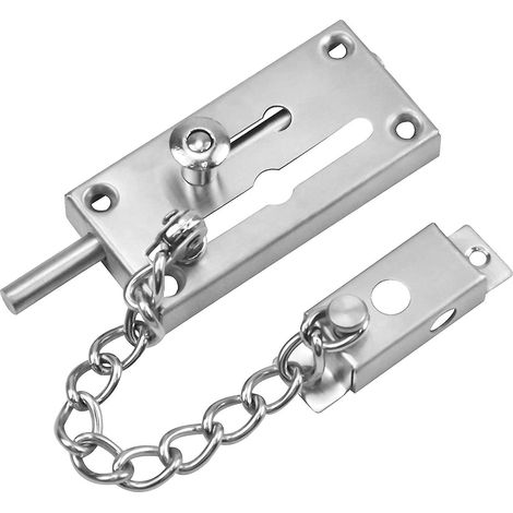 Verrou de porte de sécurité Niuniu avec chaîne coulissante, pêne coulissant et chaîne antivol pour [D]-AquaForge (1/4)
