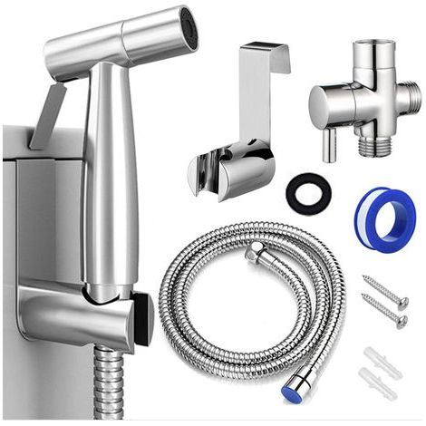 Portable Bidet Shower for Toilet, G 1/2 Faucet Connection, Adjustable Pressure Water Spray with Flexible Hose, for Female Intimate Hygiene (1/5)