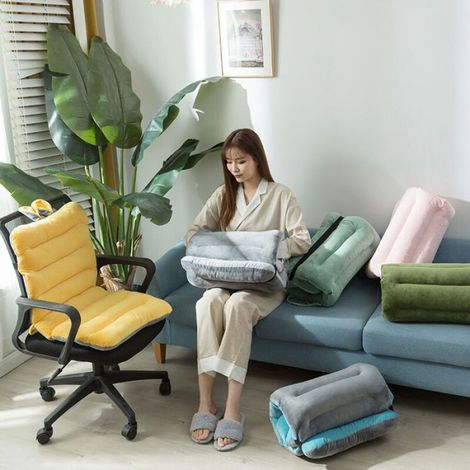 Coussin Dossier Balancelle - 85 x 45 cm - Épaisseur 7 cm - Anti-dérapant - Gris - 1 Pièce (1/3)