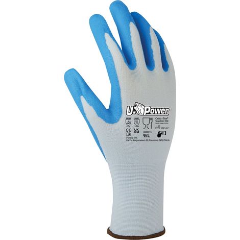 U-Power Pika Guanti Lavoro Antinfortunistica Poliestere Touchscreen Grigio 9/L (1/2)