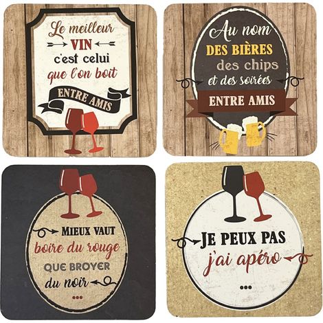 Boite de 4 sous verres Apéro (1/2)