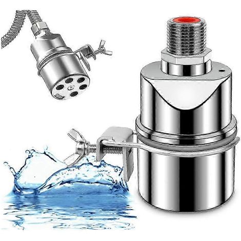 Vanne à flotteur de contrôle de niveau d'eau en acier inoxydable pour réservoir, vanne à bille à flotteur de 3/4 pouce, convient pour W (1/5)