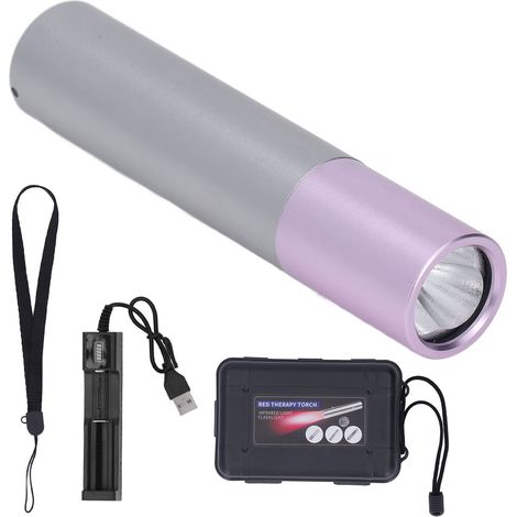 Lampe thérapie infrarouge portable – 630/660/850nm – soulagement douleur – rouge – maison