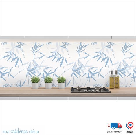 Crédence : Bleu clair RAL 5012 - Alu composite - 120 - 60 (1/3)