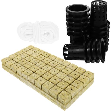 de Plantation Hydroponique Cubes en Laine Min rale 25X25X40 (1/5)