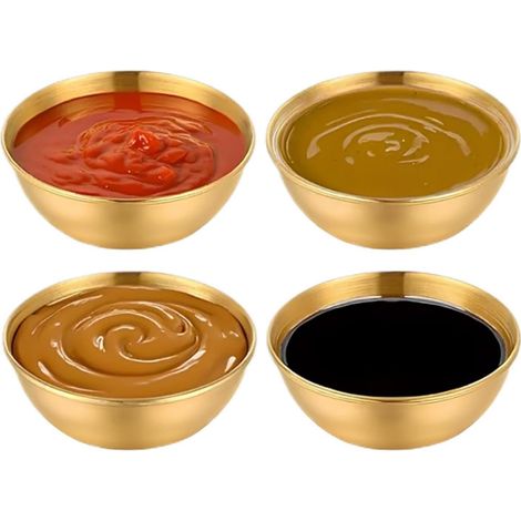 Coupelle À Sauce 4 Pièces Rond Compatible Lave-Vaisselle Coupelles À Sauce D'Assaisonnement Et Tasses À Trempette 8,4 Cm Pour Ketchup Confiture Maison Camping-Car Barbecue (1/5)
