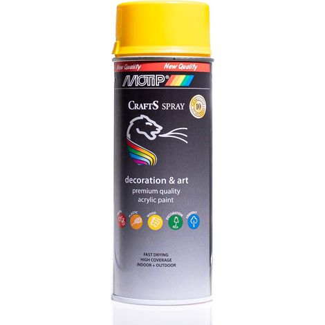 Vernice spray acrilica RAL 1021 Giallo 400ml CRAFTS (1/5)