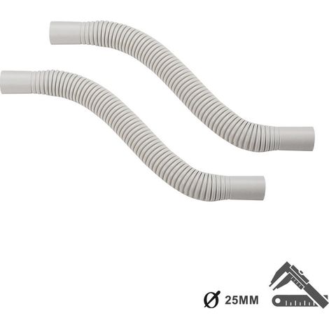 2 PZ Raccordi Tubo a Tubo Curvi Flessibili per Tubo Rigido 25mm IP64