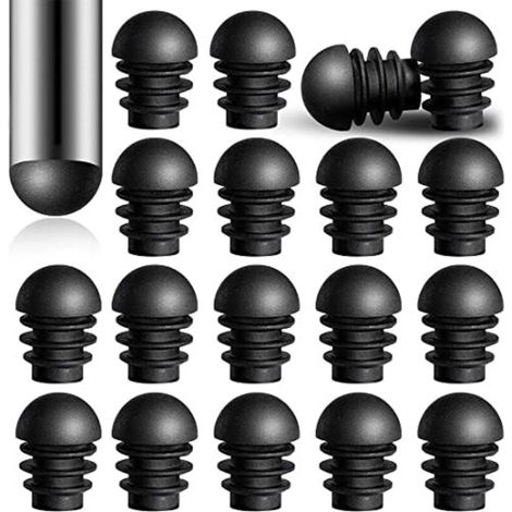 Tappi protettivi per gambe di sedie – Confezione da 24 tappi rotondi in plastica con inserto, diametro esterno 16 mm