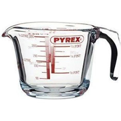 Pichet Gradué - Verre Trempé - 250 ml - Pour Cuisine - 1 Pièce