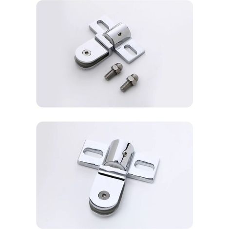 bisagras giratorias para puerta de ducha de cristal, acero inoxidable, accesorios para cuarto de ducha, bisagra giratoria para puerta de ducha de cristal (1/3)