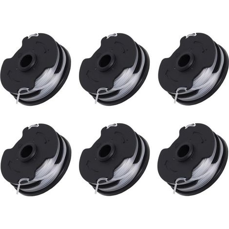 Pack of 6 replacement spools for Parkside PRTA 20-Li C3 cordless trimmer IAN351753 (1/4)