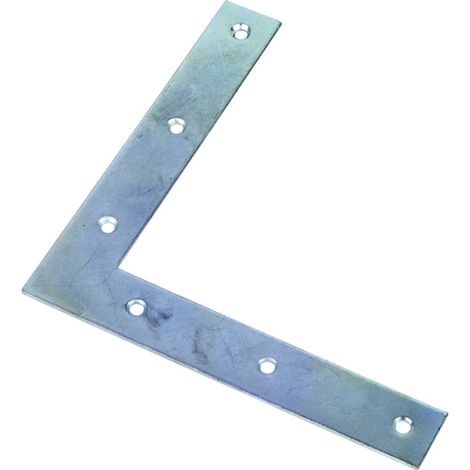 Equerre de fenêtre plate bouts carrés acier zingué 220 x 22 x 2 mm - TORBEL INDUSTRIE